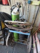 Oxygen Tank With Cart
