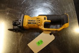Dewalt 4½” battery powered angle grinder, model DCG412, no battery