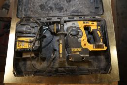 DeWalt 1" SDS Brushless Hammer Drill, battery powered, model DCH273, in case, with charger, no batte
