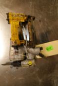 Pneumatic staple gun, Campbell Hausfeld 1/2" impact wrench, and Titan Industrial air chisel, model A
