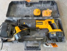 DeWalt Reciprocating Saw, 18V, (2) Batteries, Charger
