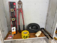 Lot of Bolt Cutter, 2 ft Levels