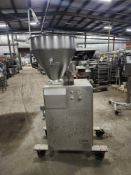 Vemag Mdl. HP COECX Filler, Ser. #7200202014, 480 volts, 3 phase, hopper opening 24" on wheels,