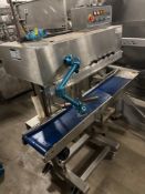 Sealer Sales Mdl. HL-M1120LD Automatic Bag Sealer, 8 1/2" W X 55" L conveyor belt is 39 1/2" wide,