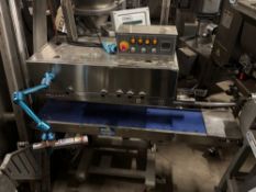 Sealer Sales Mdl. HL-M1120LD Automatic Bag Sealer, 8 1/2" W X 55" L conveyor belt is 39 1/2" wide,