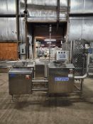 Forpak Mdl. GSS53 Packaging Machine, Ser. #142, CP-Burger-Stack conveyor is 38" W X 89" L, (5) air