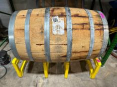 DESCRIPTION ISC COOPER RESERVE MOTOR CITY GAS WHISKEY BARREL  APPROX. 53 GALLON W/ CONTENTS RAW RYE