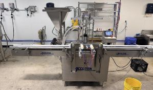 DESCRIPTION AUTOMATIC INLINE PISTON FILLER WITH CONVEYOR AND STAINLESS STEEL FRAME, EQUIPPED WITH HO