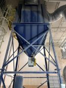 DESCRIPTION CAMCORP DUST COLLECTION HOPPER WITH ROTARY AIRLOCK DISCHARGE VALVE, SUPPORT STRUCTURE, E