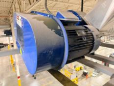 DESCRIPTION BLOAPCO INDUSTRIAL MATERIAL-HANDLING CENTRIFUGAL FAN WITH DIRECT-DRIVE ELECTRIC 100 HP M