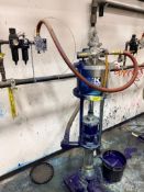 DESCRIPTION PNEUMATIC INK TRANSFER PISTON PUMP ASSEMBLY WITH STAINLESS STEEL CYLINDER, AIR REGULATOR