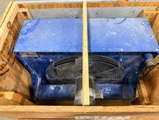 DESCRIPTION HEAVY-DUTY INDUSTRIAL HEAT EXCHANGER WITH AXIAL FAN, THREE-PHASE MOTOR, AND STEEL HOUSIN