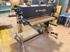 DESCRIPTION SUPERMAX BRUSH SANDER WITH CONVEYOR TABLE BRAND / MODEL: SUPERMAX TOOLS BRUSH SANDER LOC