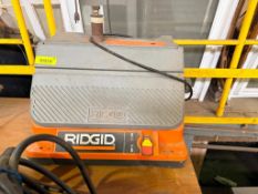 DESCRIPTION RIDGID OSCILLATING SPINDLE SANDER. BRAND / MODEL: RIDGID LOCATION SHOP QTY 1