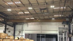 Gaffey 10 Ton Overhead Crane with SHAW-BOX 10 Ton Electric Wire Rope Hoist