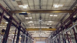 GRAFFEY 10 Ton Single Girder Overhead Crane with SHAW-BOX 10 Ton Electric Wire Rope Hoist