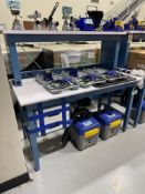 IAC ESD ANTI-STATIC ELECTRONICS WORKBENCH W/ INSTRUMENT SHELF DELAYED PICKUP BUYER WILL BE NOTIFIED