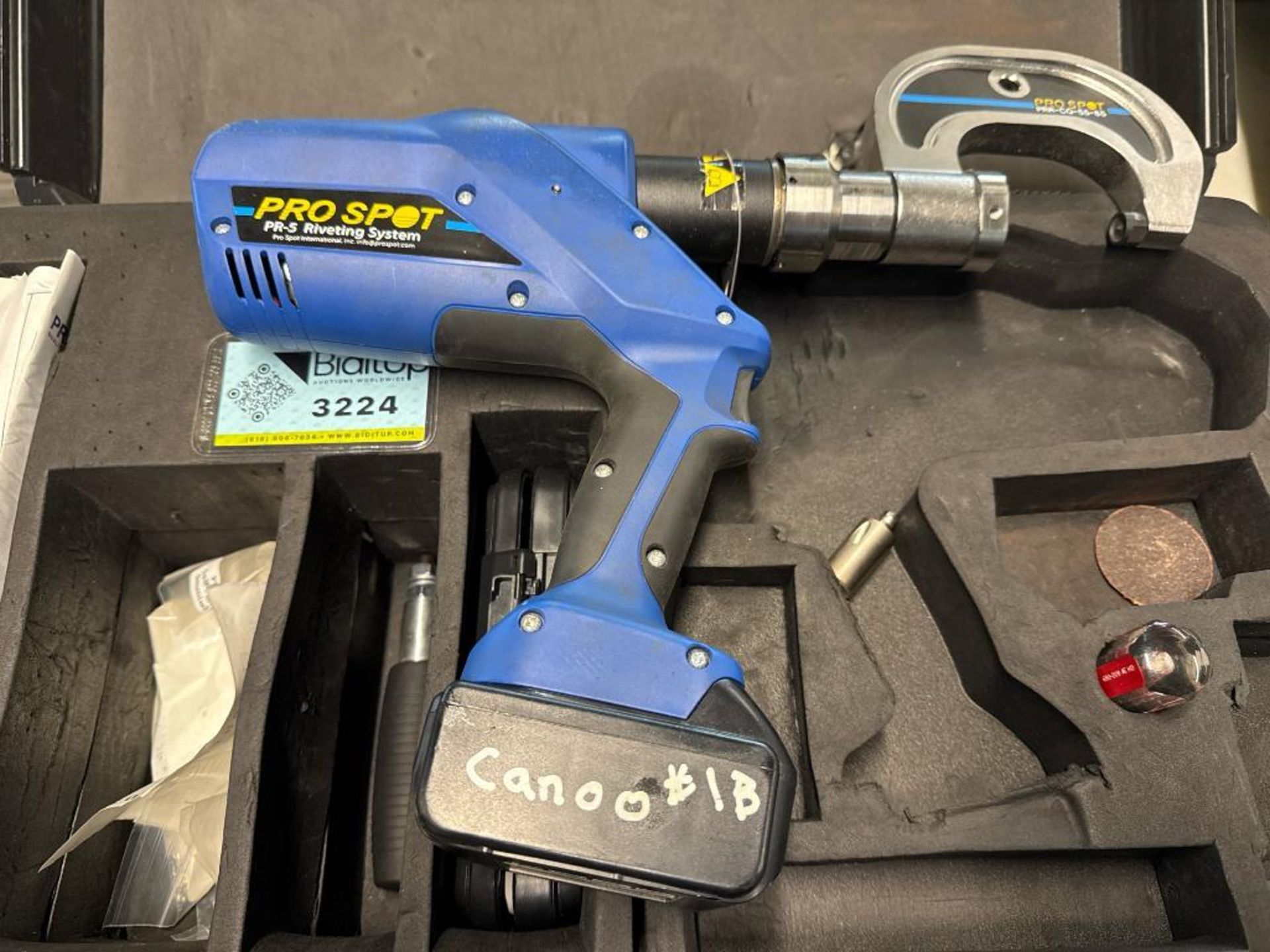 Pro Spot PR-5 Riveting System; With The Pro Spot PRR-CQ-55-85 Extended ...