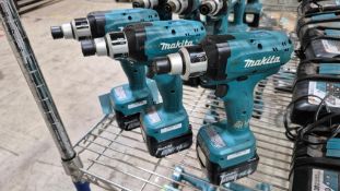 (3) Makita DFT085F 14.4V Cordless Screwdrivers