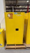 ULINE FLAMMABLE LIQUID STORAGE CABINET 60GAL H-1565S-Y