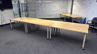 (6) Rolling tables 5’ X 2’