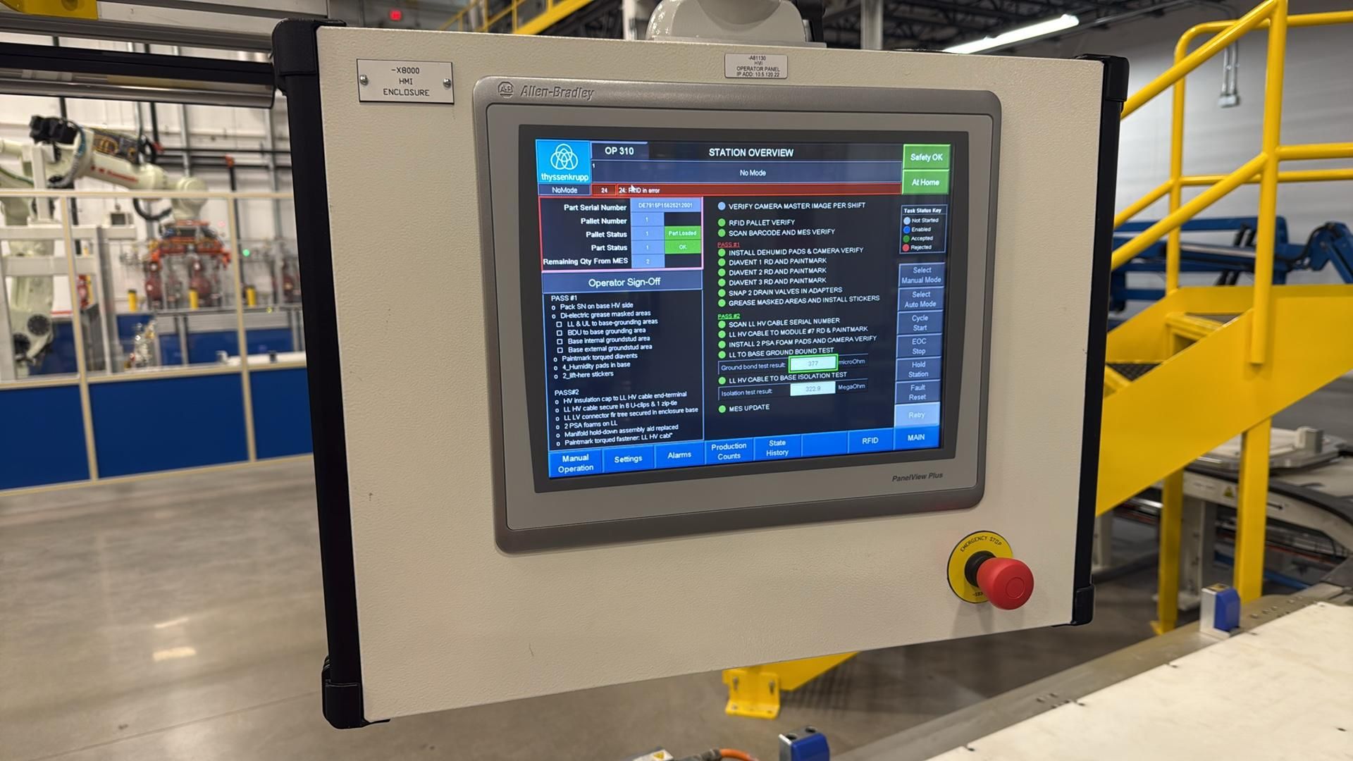 Allen Bradley PanelView Plus 7 HMI Operator Panel; Cat. 2711P-T15C22D9P ...