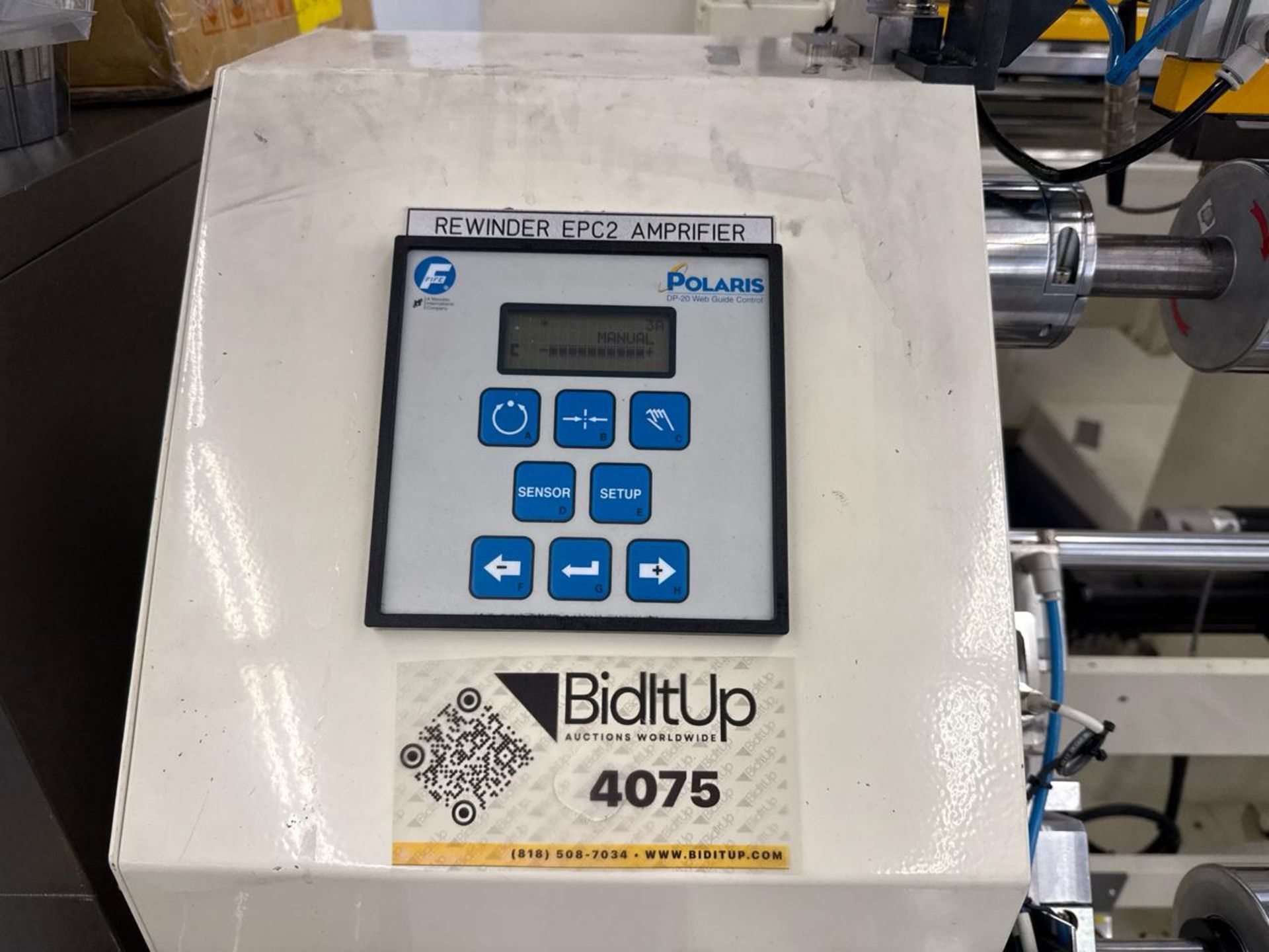 CIS Co., LTD. Roll Press & CIS/Proface HMI Panel w/ Polaris DP-20 Web Guide Control - Image 2 of 9