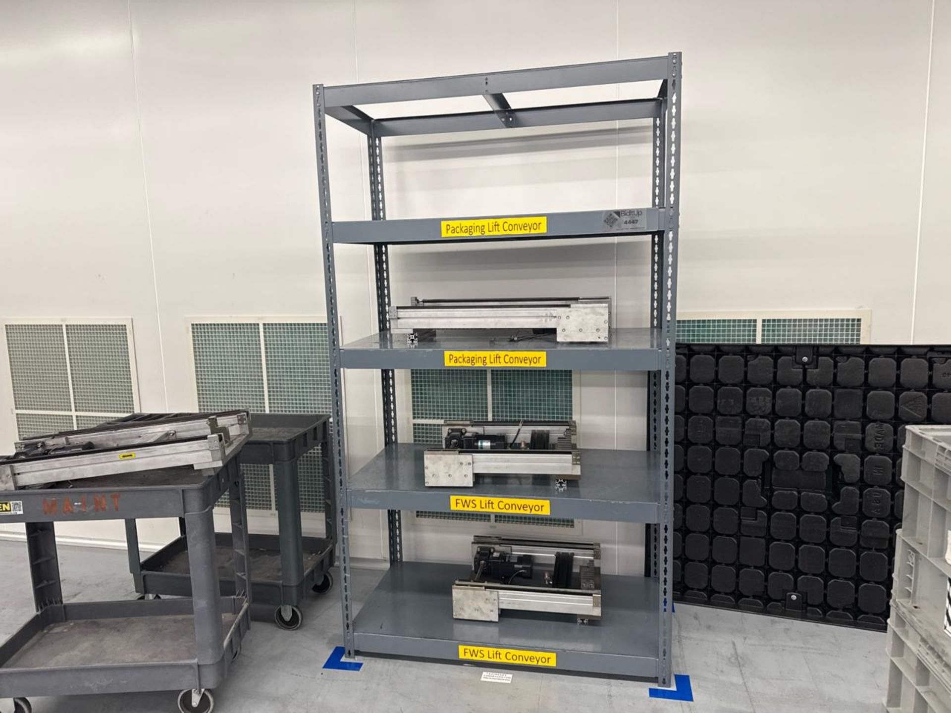 Steel shelving unit