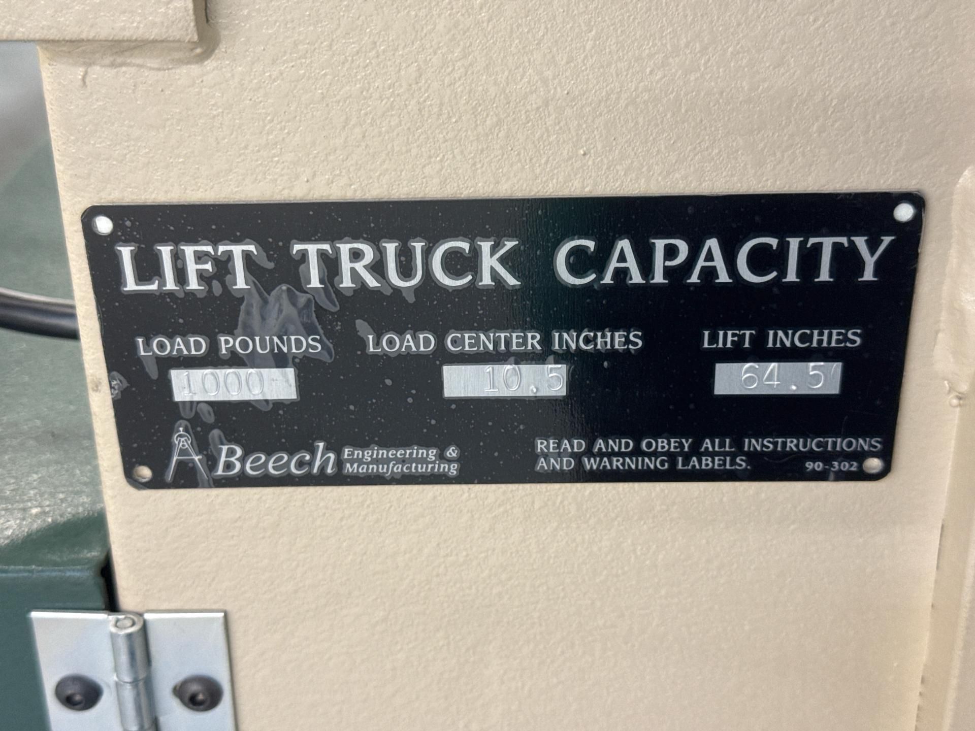 Beech CE-451 1/2-Ton Capacity Lift Truck - Image 7 of 7