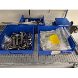 Lot of Assorted Stainless Steel Parts and 3 Lab Lifting Platforms