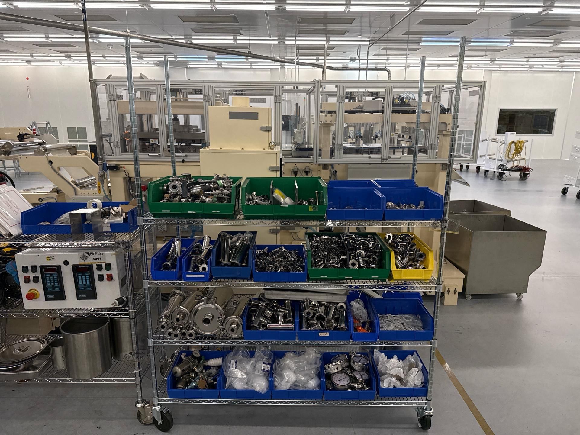 Mobile Wire Rack W/ Content