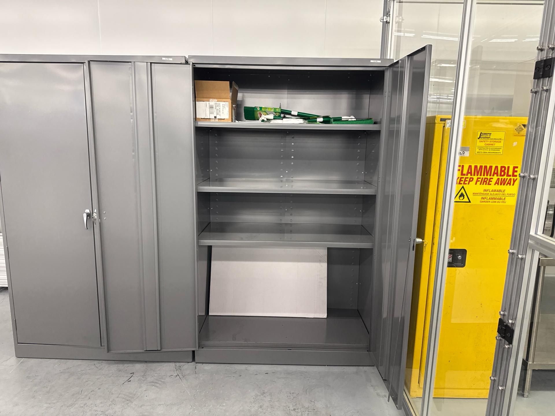 ULINE 2-Door Storage Cabinet - Image 2 of 3