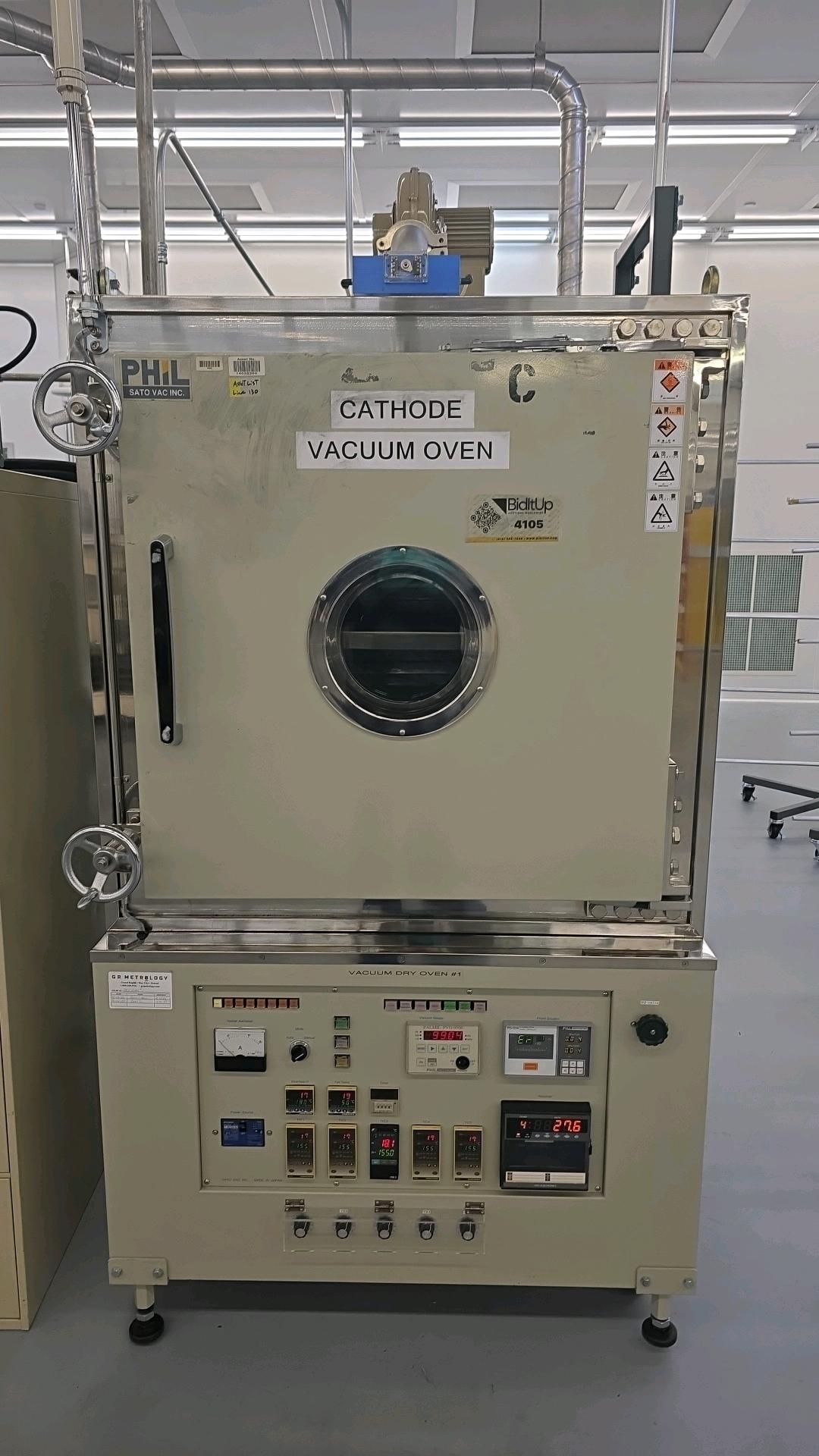 Phil Sato Vac Inc. DQ-75-SP-F Vacuum Dry Oven - Cathode - Image 2 of 14