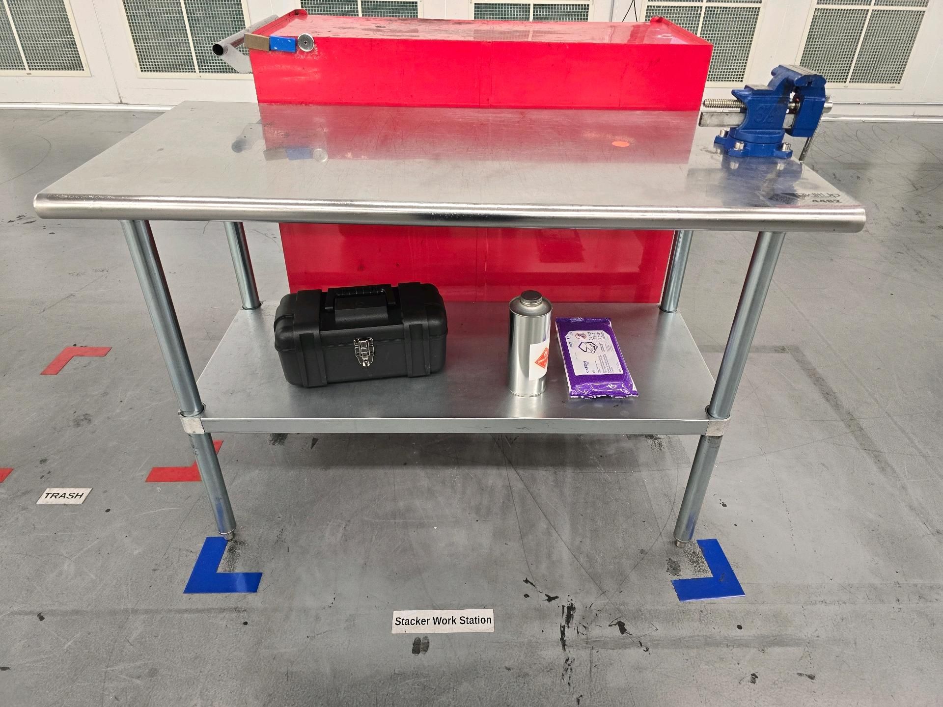 Stainless Steel Workbench and Vise