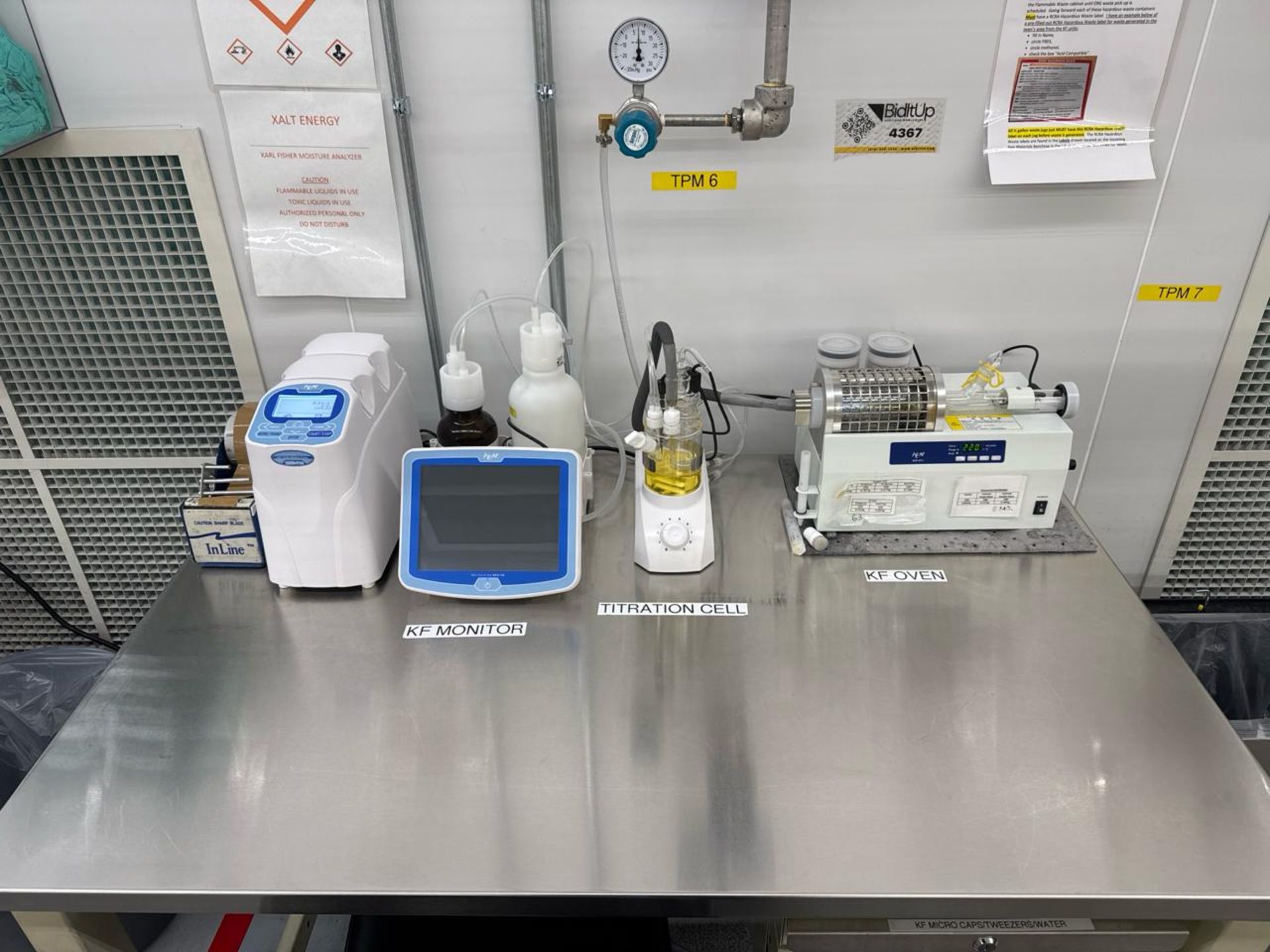 Titration testing equipment