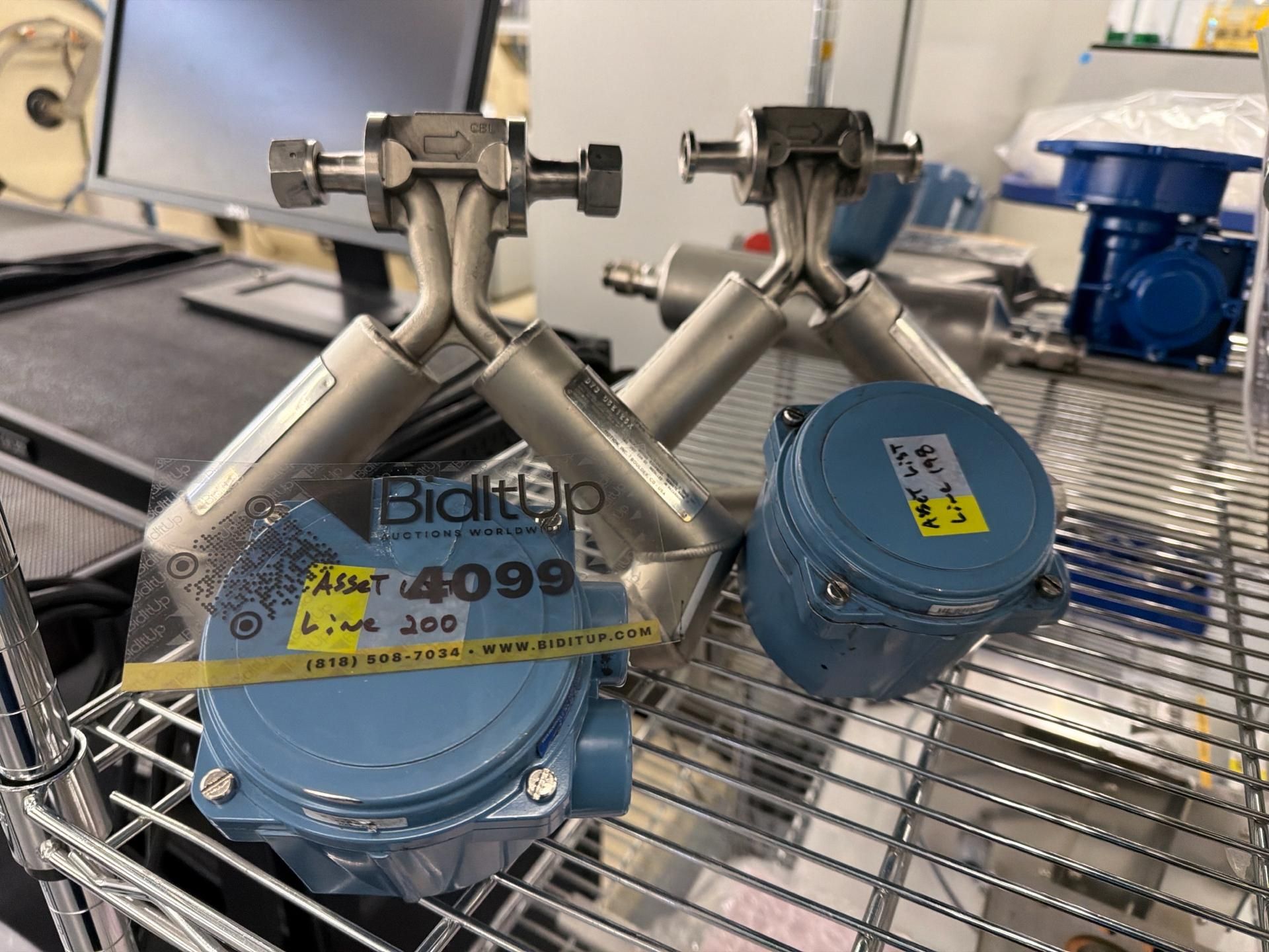 (2) Micro Motion Coriolis mass flow and density sensor