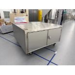 Stainless Steel Utility Cart with storage