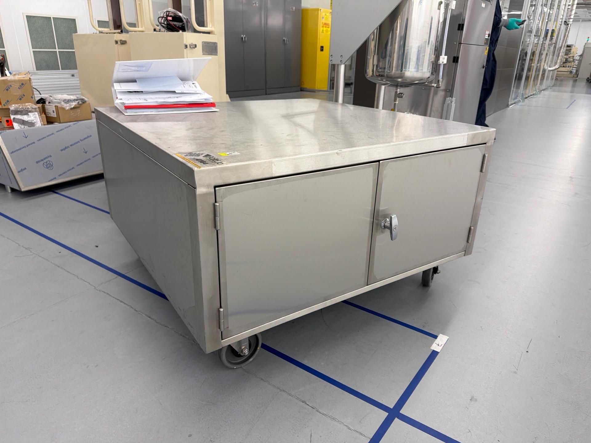 Stainless Steel Utility Cart with storage