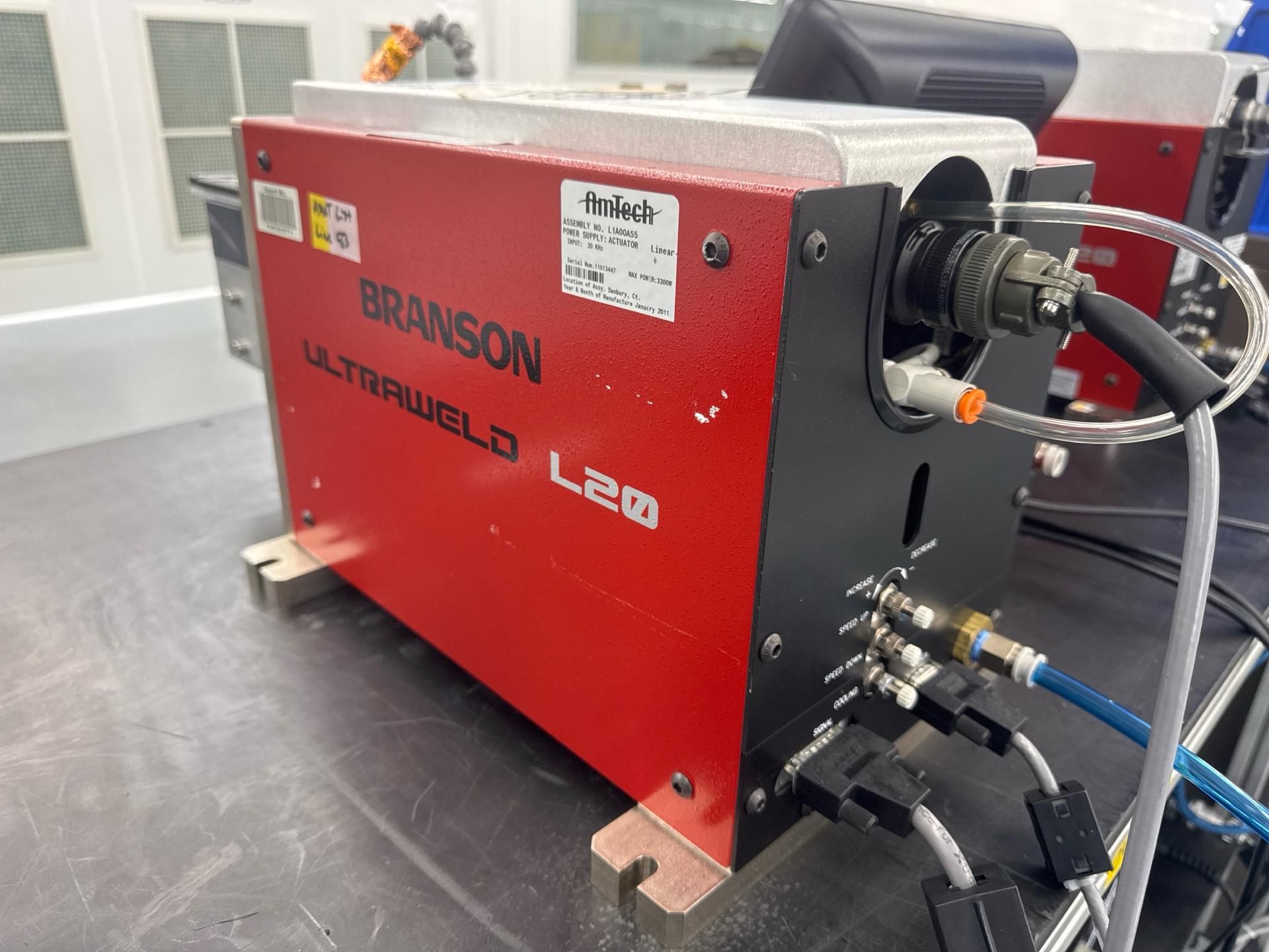 Branson UltraWeld L20 with Branson VersaGraphix Universal Controller and Monitor - Image 4 of 9