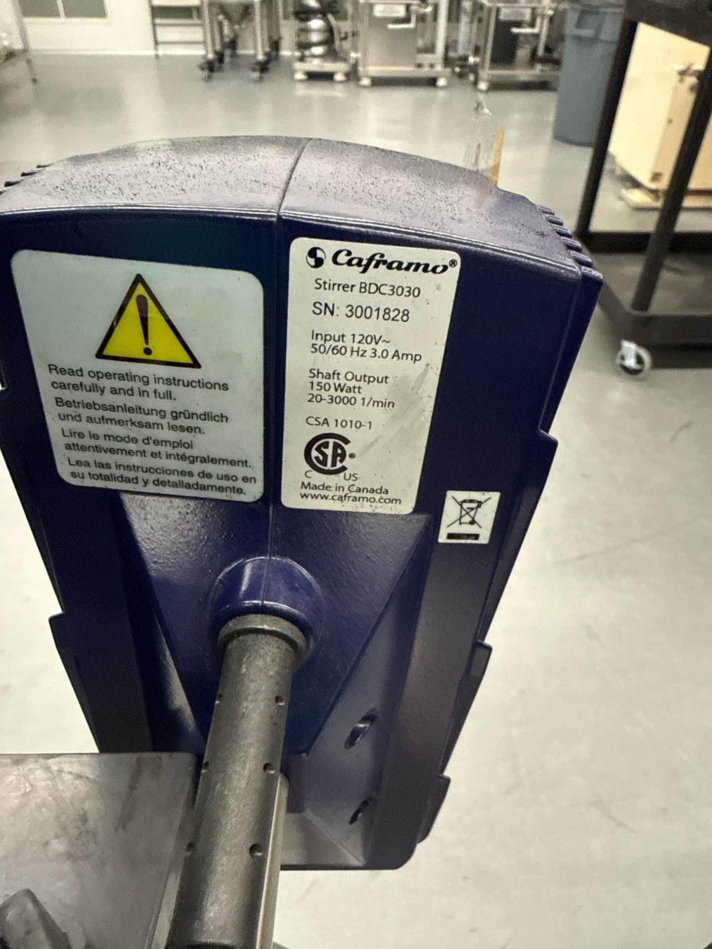 Caframo Stirrer Over Head Mixer BDC3030 - Image 3 of 3