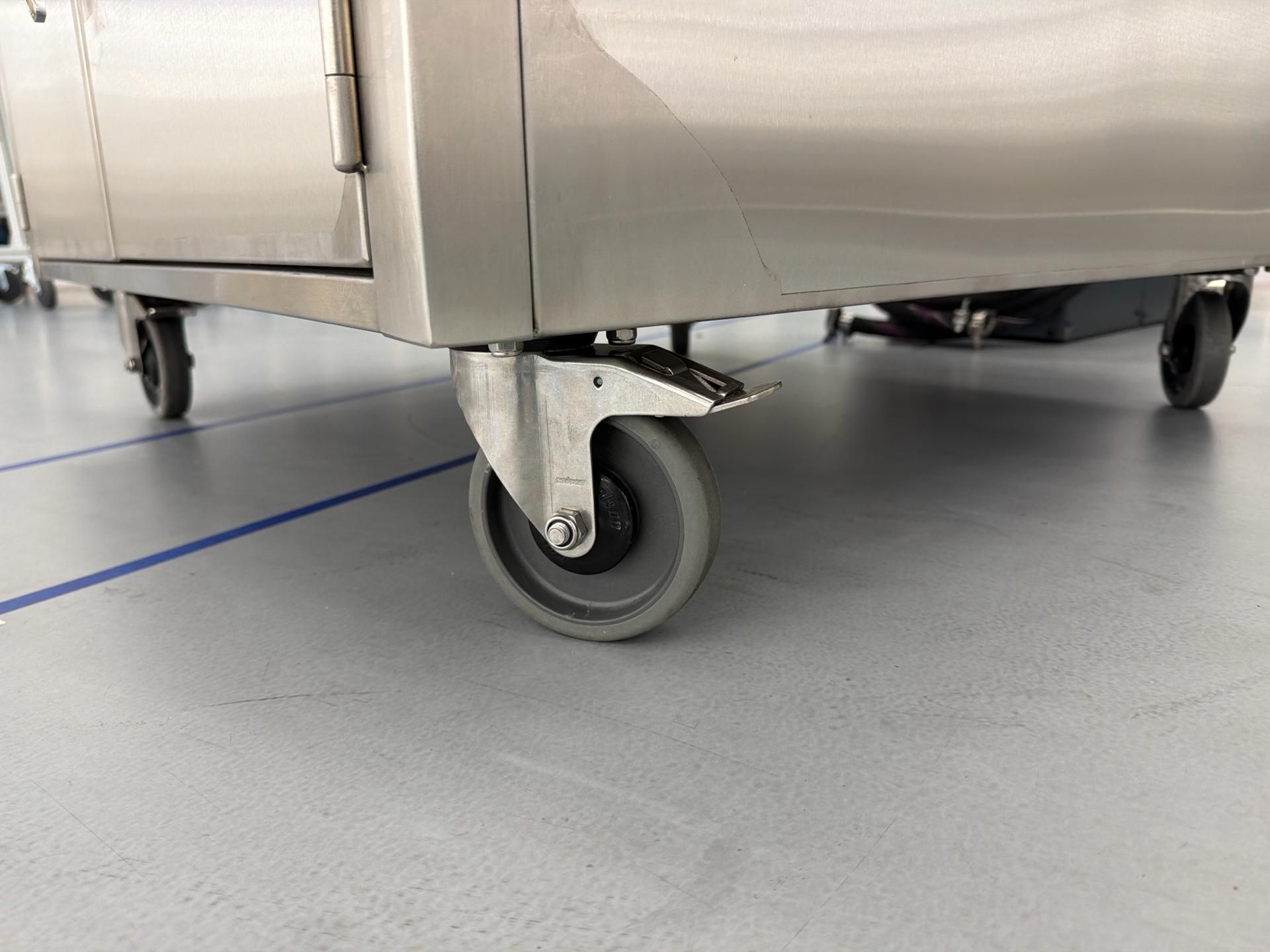 Stainless Steel Utility Cart with storage - Image 3 of 5