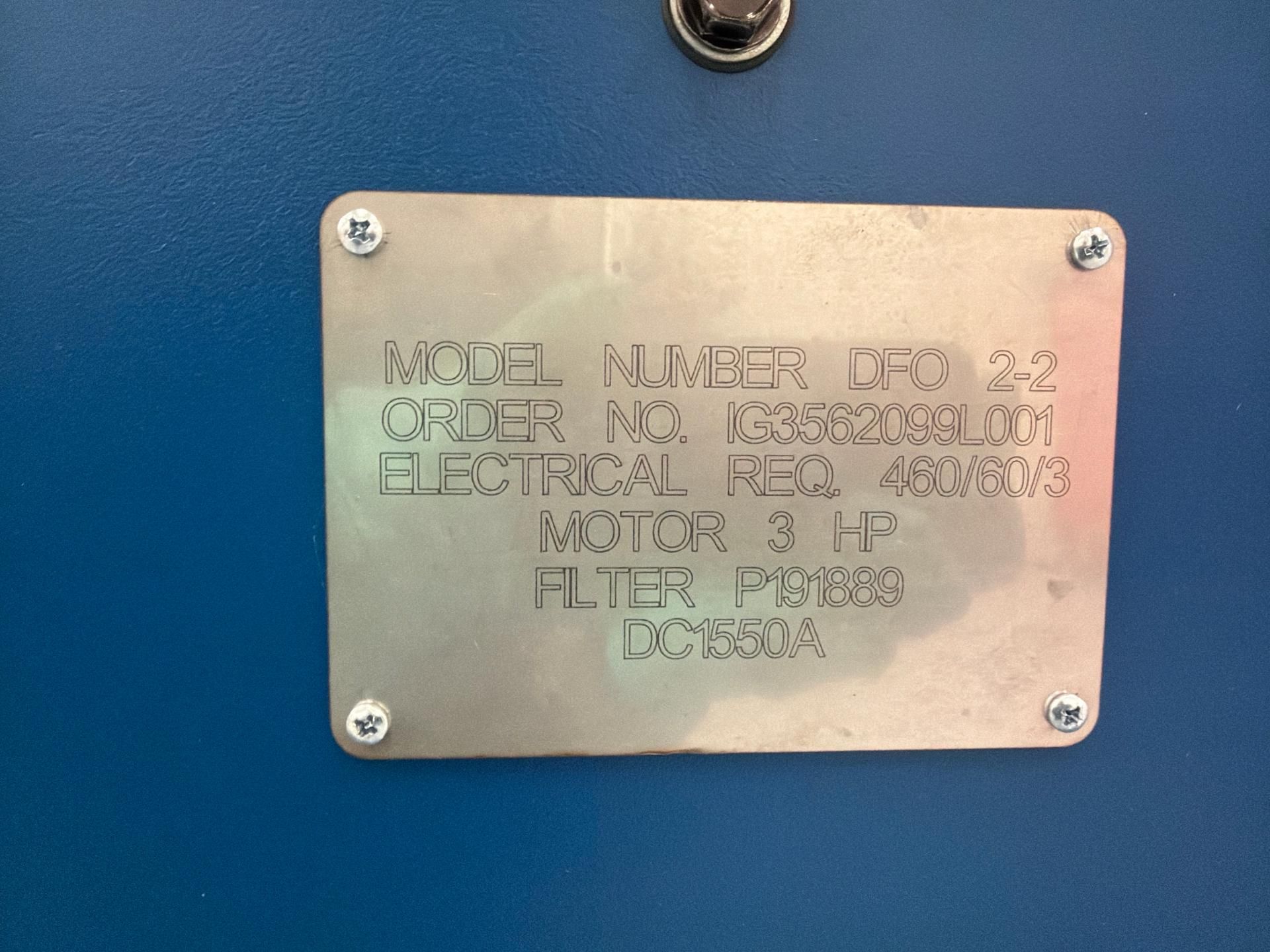 Donaldson Torit Downflo Oval (DFO 2-2) cartridge dust collector. - Image 7 of 7