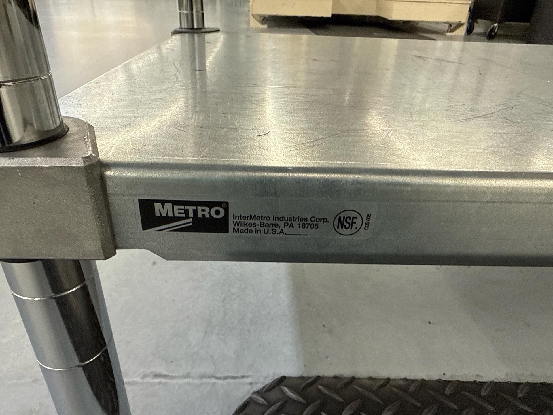 Metro Stainless Steel Lab Table 72” x 44” x 33” - Image 3 of 3