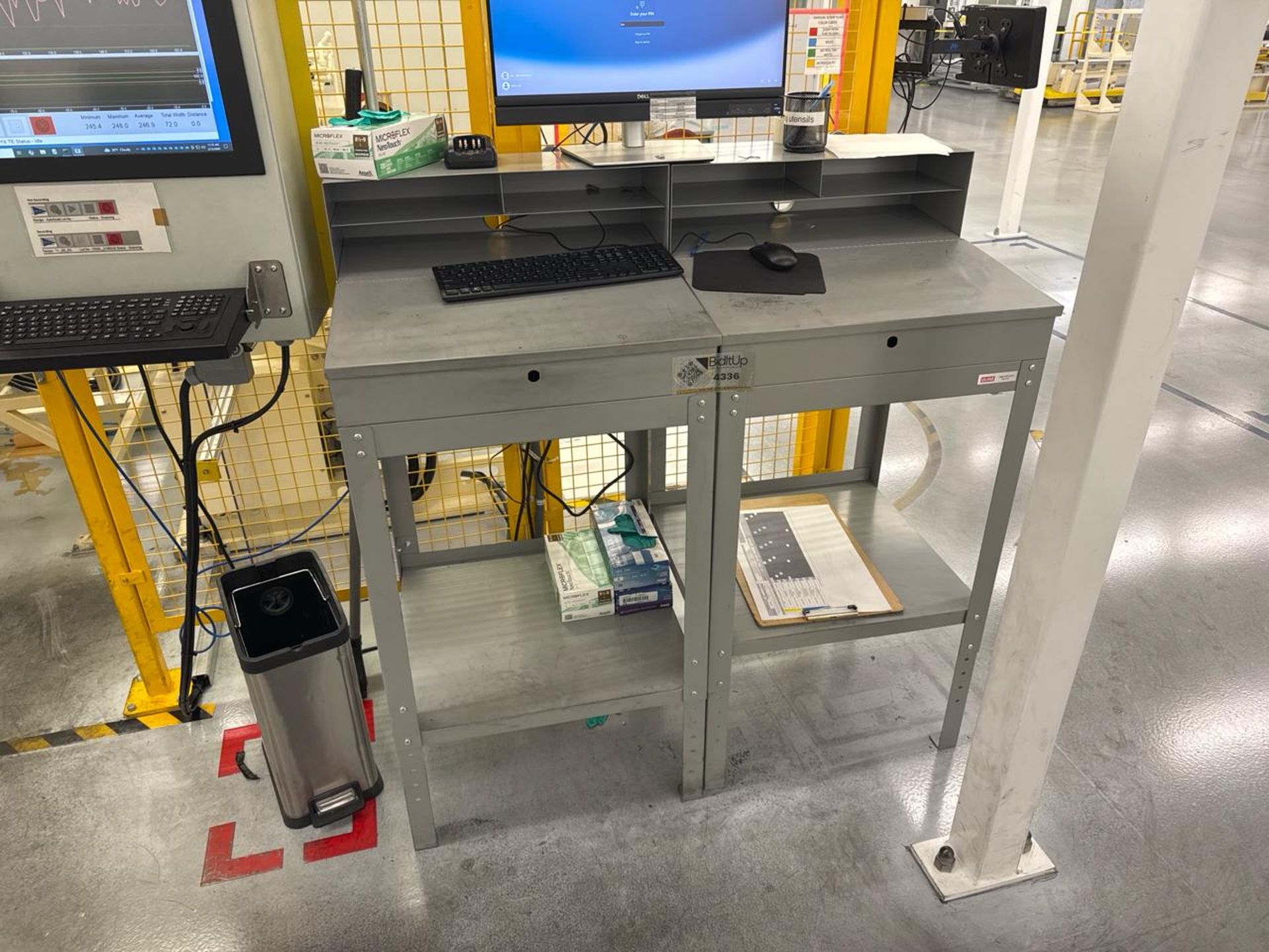 Steel work stations
