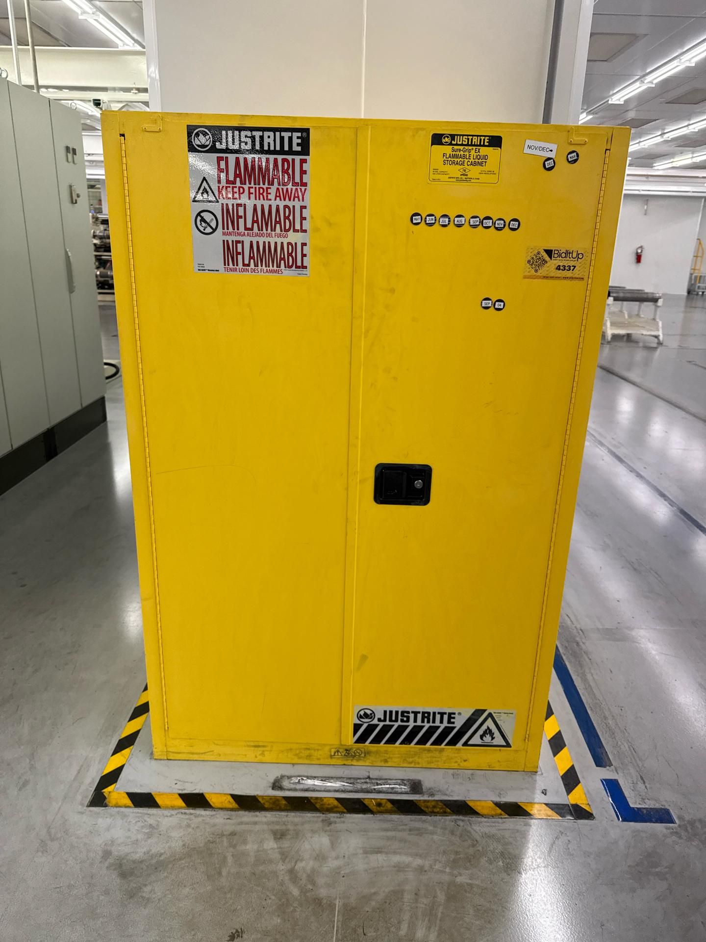 Justrite Sure Grip Flammable Liquid Storage Cabinet 90 Gal. Capacity