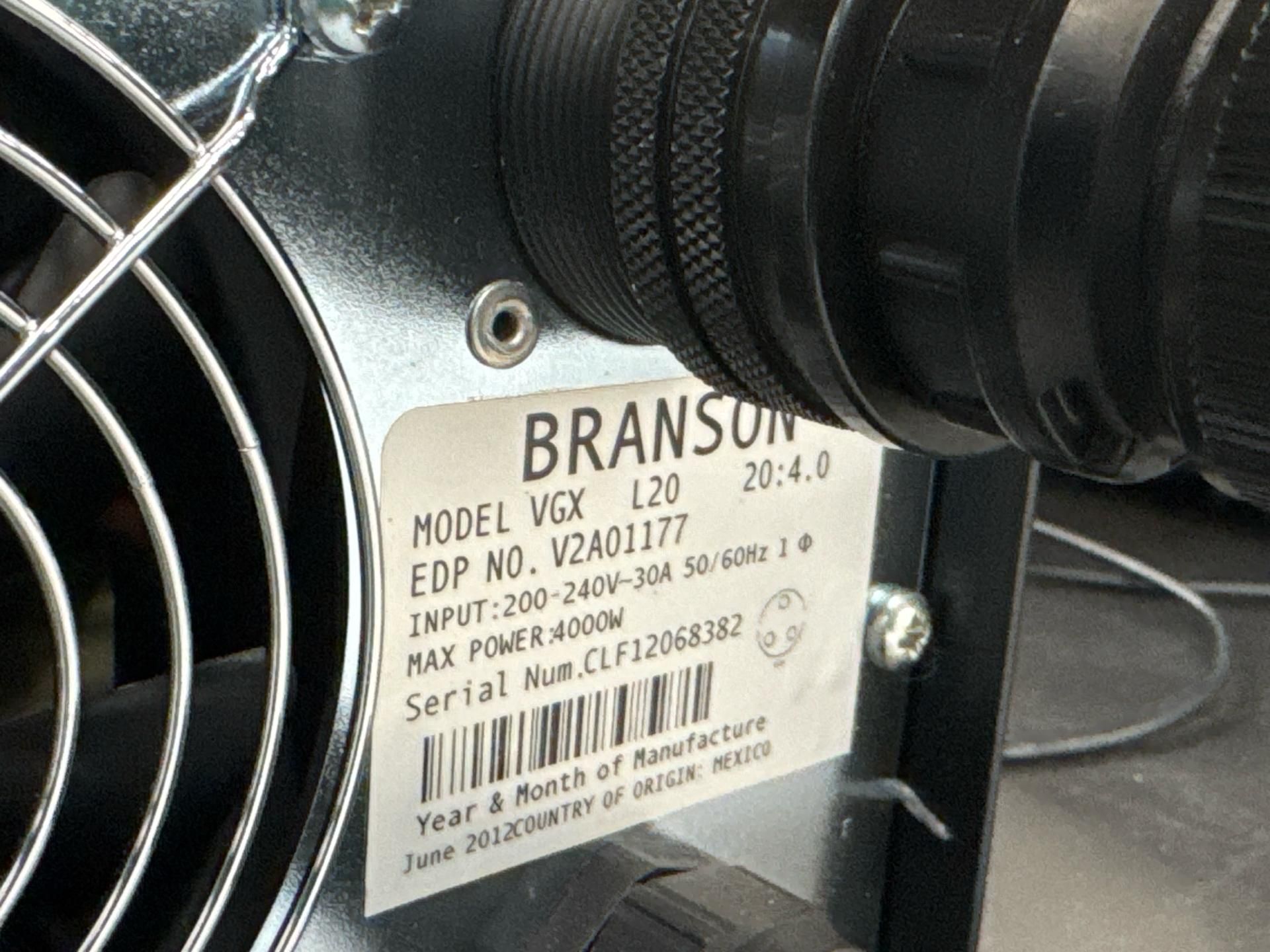 Branson UltraWeld L20 with Branson VersaGraphix Universal Controller and Monitor - Image 8 of 9
