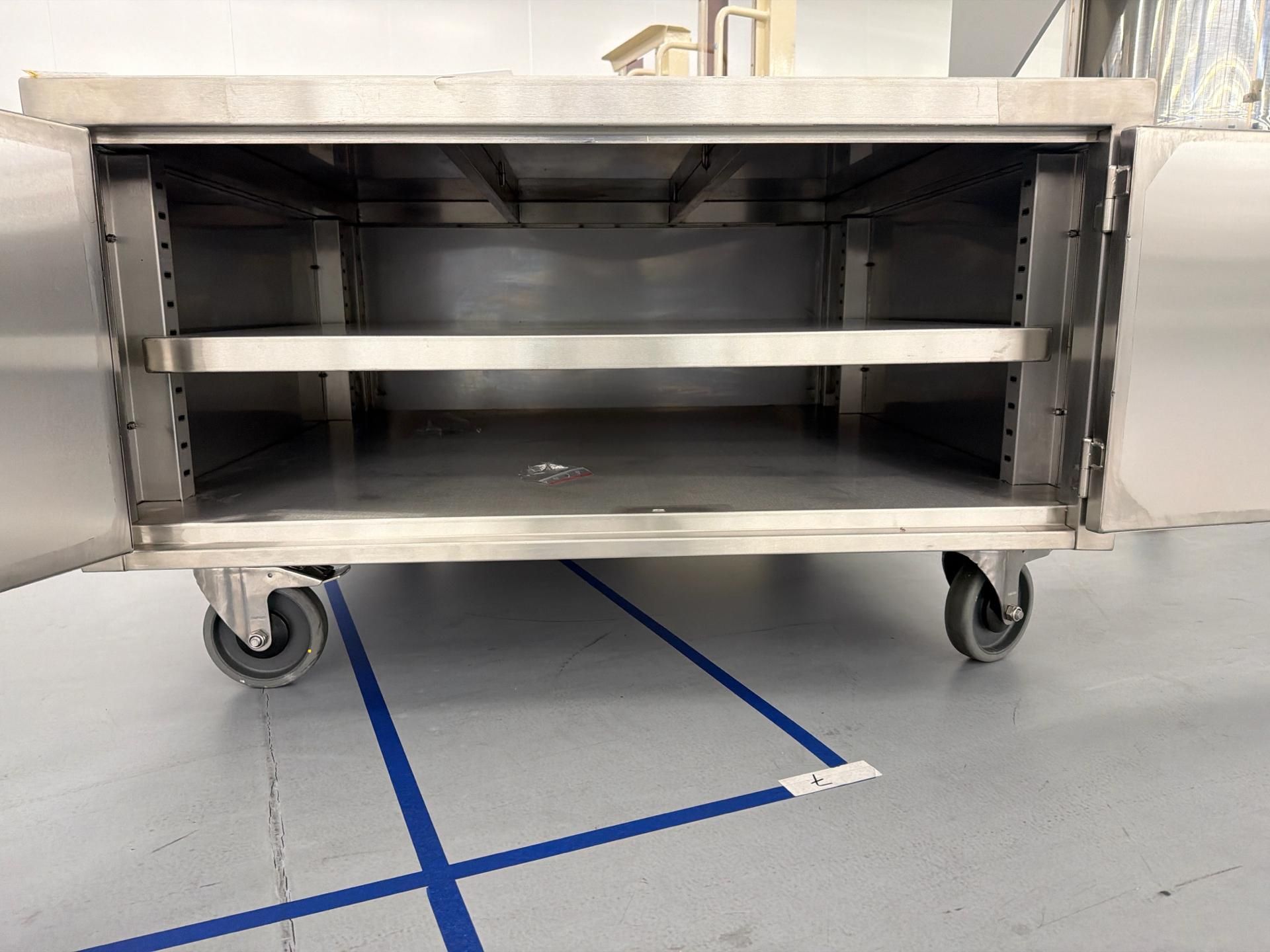 Stainless Steel Utility Cart with storage - Image 5 of 5