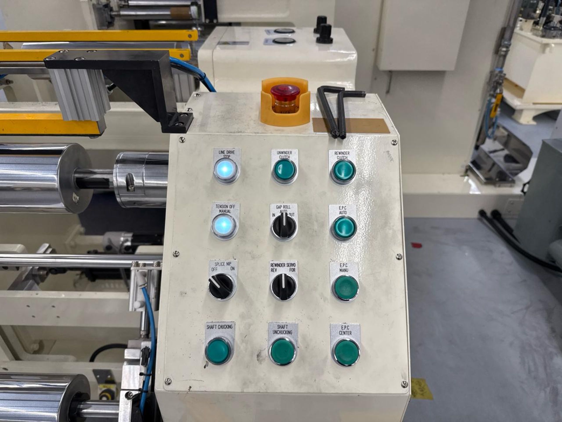 CIS Co., LTD. Roll Press & CIS/Proface HMI Panel w/ Polaris DP-20 Web Guide Control - Image 3 of 9