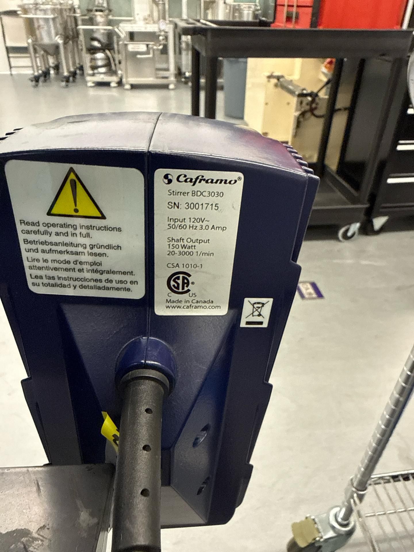 Caframo Stirrer Over Head Mixer BDC3030 - Image 3 of 3