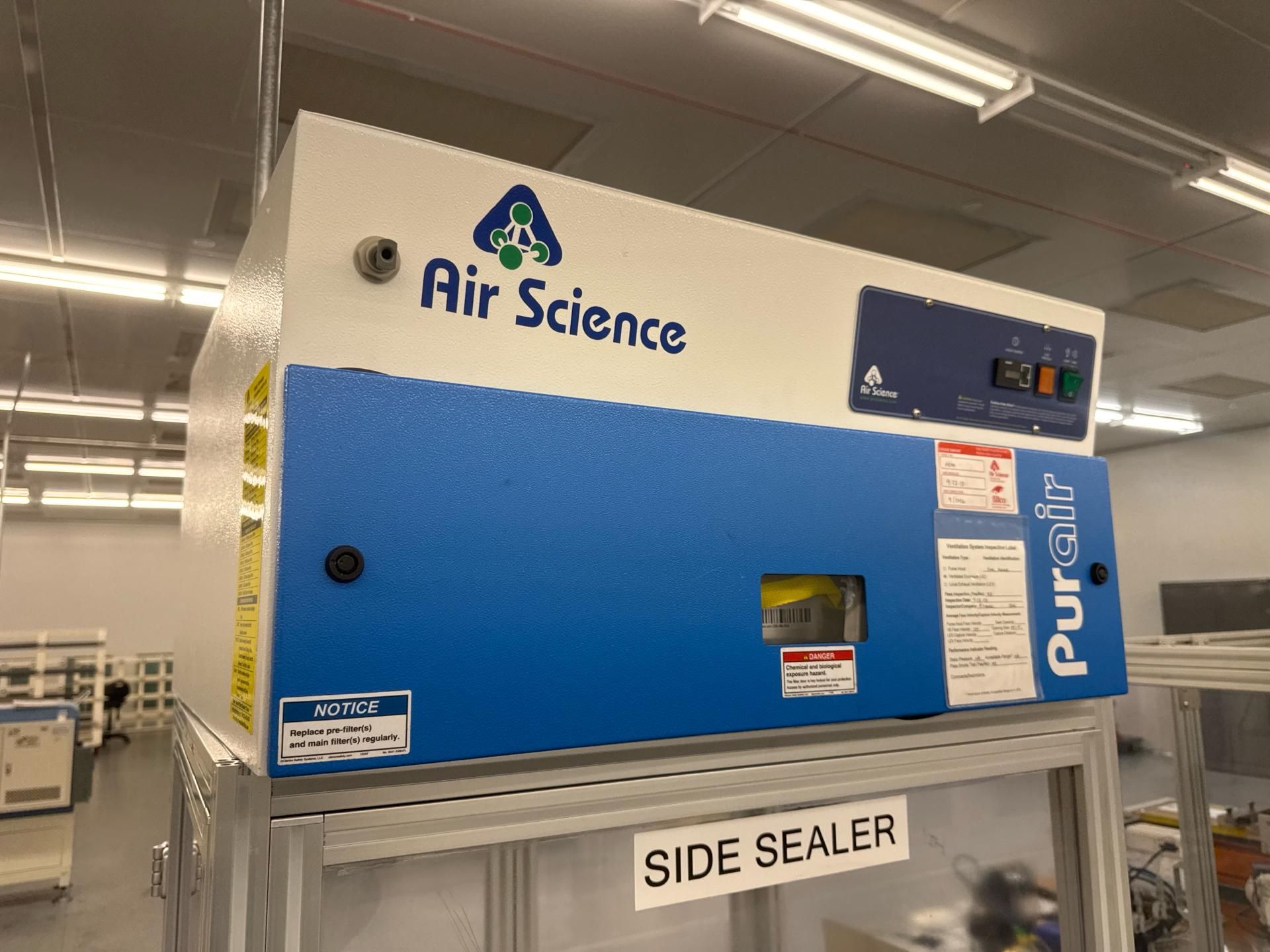 Side Sealer With Air Science Ductless Fume Hood and Banner Duo-Touch Run Bar - Image 6 of 10